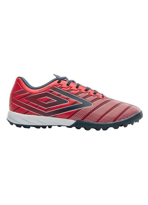 Vista 2 Chuteira Society Umbro Velocita Elixir Club Vermelho Umbro