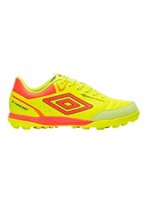 Vista 2 Chuteira Society Umbro X-Comfort Amarelo Umbro