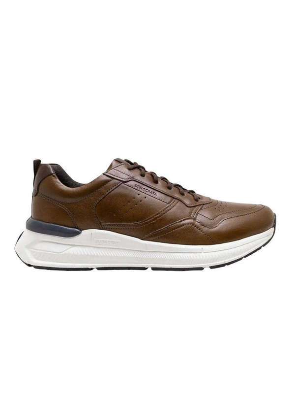 Vista 2 Tênis Democrata Denim Brad Ultra Light Masculino Marrom DEMOCRATA