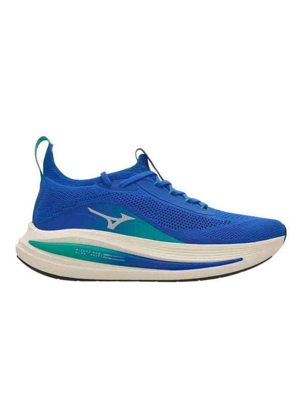 Vista 2 Tênis Mizuno Neo Aura Knit Masculino Azul Mizuno