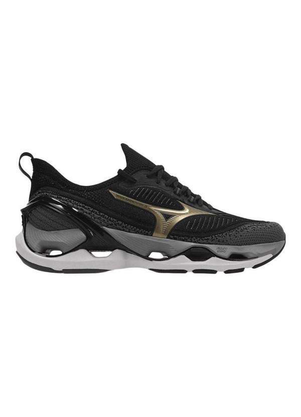 Vista 2 Tênis Mizuno Wave Endeavor 3 Masculino Preto Mizuno