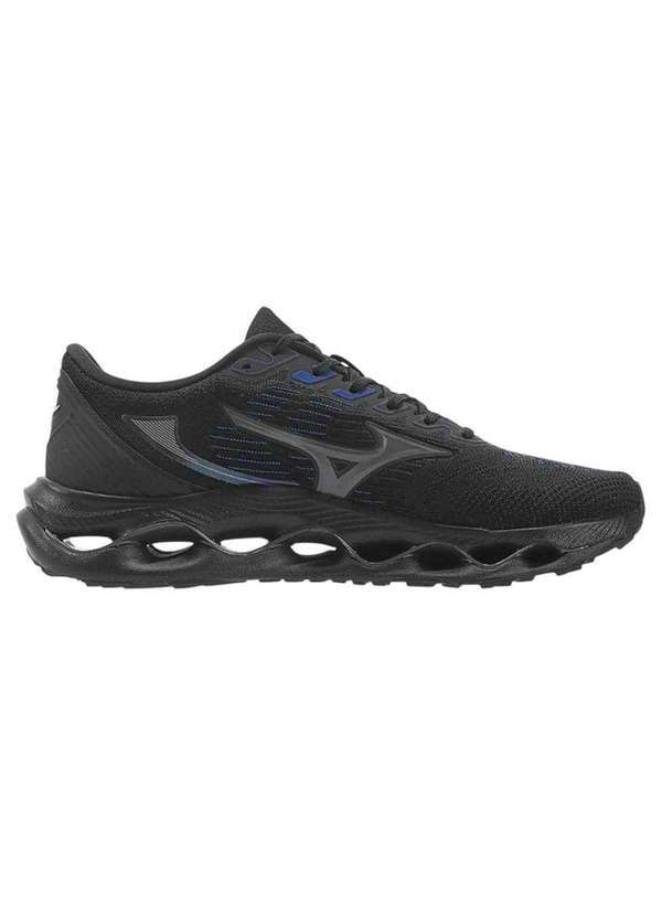 Vista 2 Tênis Mizuno Wave Legend 4 Masculino Preto Mizuno