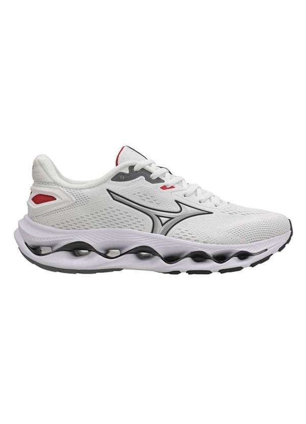 Vista 2 Tênis Mizuno Wave Legend 5 Masculino Branco Mizuno