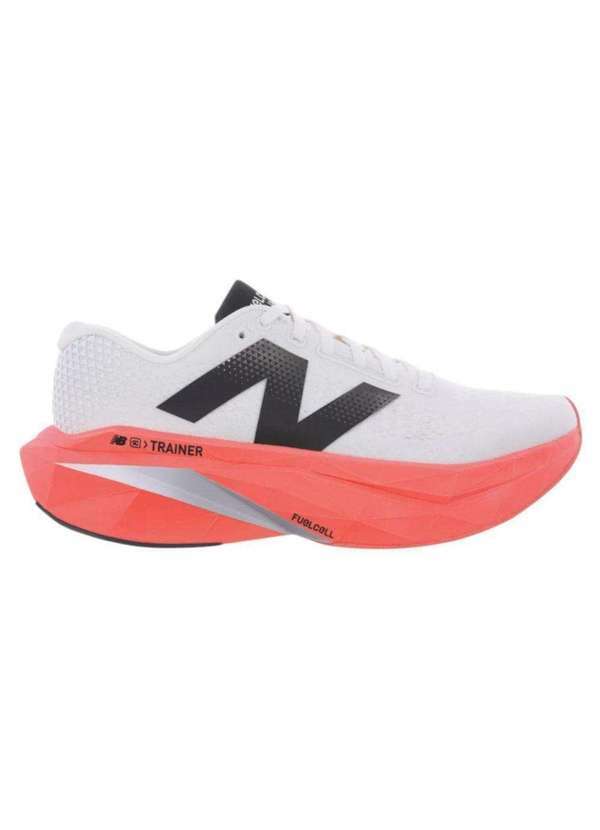 Vista 2 Tênis New Balance Fuelcell Supercomp Trainer V3 Masculino Branco New Balance