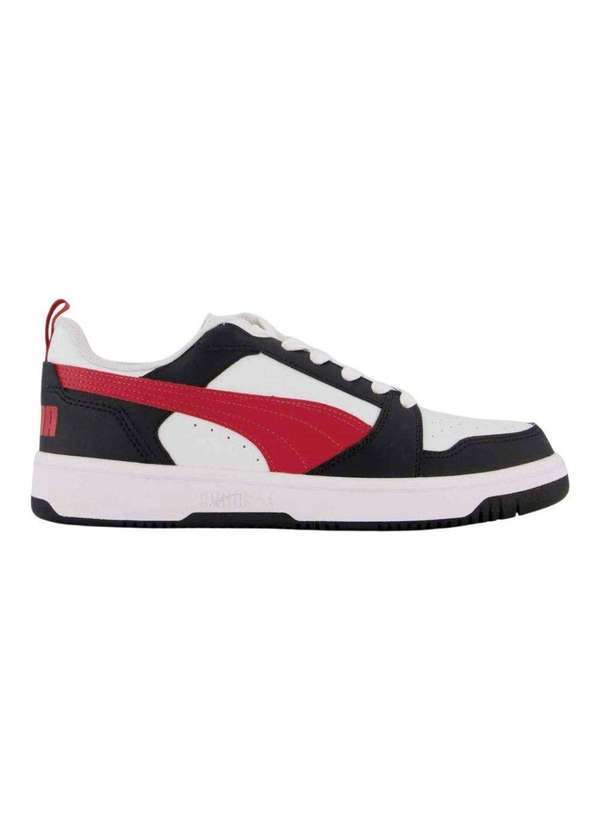 Vista 2 Tênis Puma Rebound V6 Low Bdp Masculino Branco Puma
