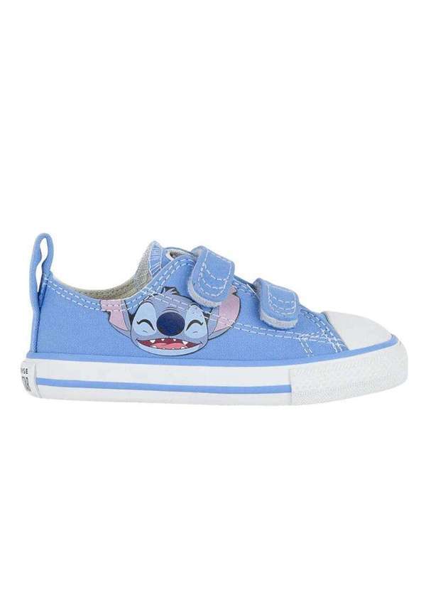 Vista 2 Tênis Converse All Star Chuck Taylor Disney Stitch Ox Infantil Azul Converse