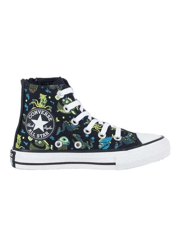 Tênis Converse All Star Chuck Taylor Hi Kids Preto