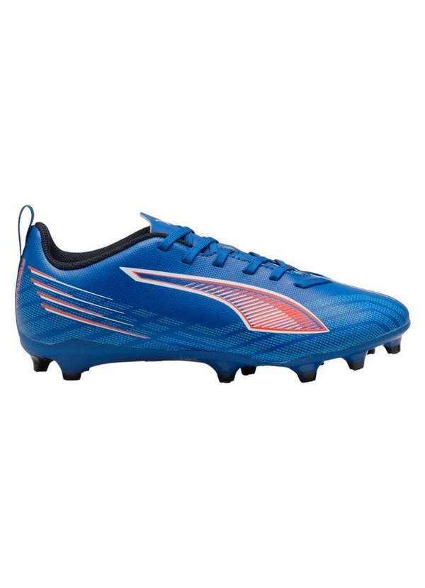 Vista 2 Chuteira Campo Puma Ultra 6 Play Fg/Ag Infantil Azul Puma