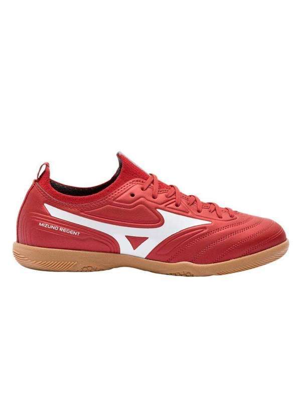 Vista 2 Chuteira Futsal Mizuno Regent In Infantil Vermelho Mizuno