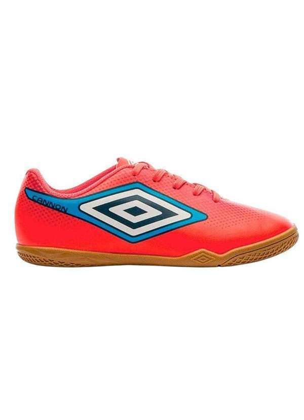 Vista 2 Chuteira Futsal Umbro Cannon Infantil Laranja Umbro