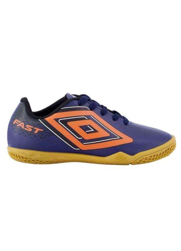 Vista 2 Chuteira Futsal Umbro Fast Ii Infantil Azul Umbro