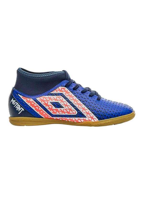 Vista 2 Chuteira Futsal Umbro Mutant Infantil Azul Umbro