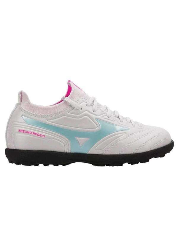 Vista 2 Chuteira Society Mizuno Regent as Infantil Branco Mizuno