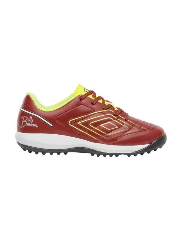 Vista 2 Chuteira Society Umbro Br Futsal Infantil Vermelho Umbro