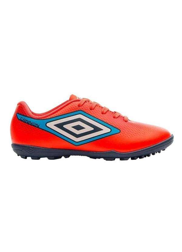 Vista 2 Chuteira Society Umbro Cannon Infantil Laranja Umbro