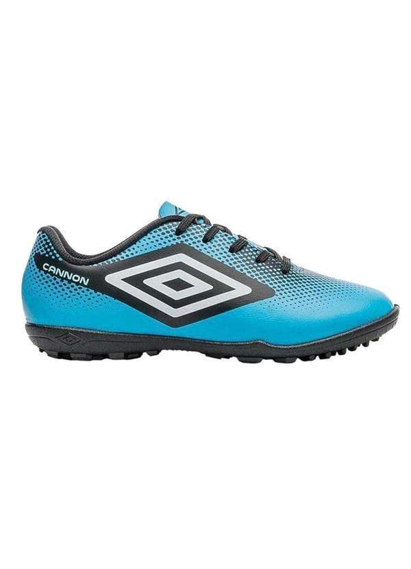 Vista 2 Chuteira Society Umbro Cannon Infantil Azul Umbro