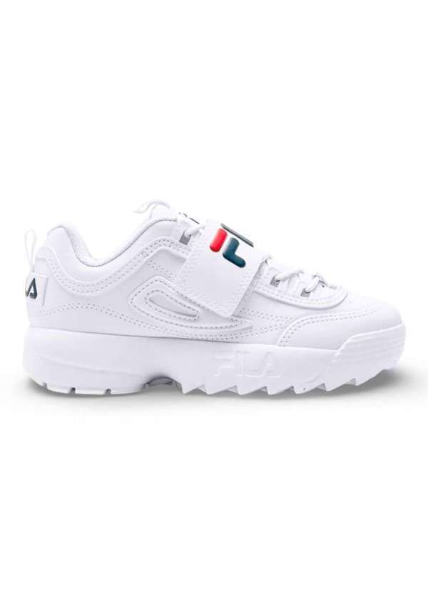 Vista 2 Tênis Fila Disruptor Vlc Infantil Branco Fila
