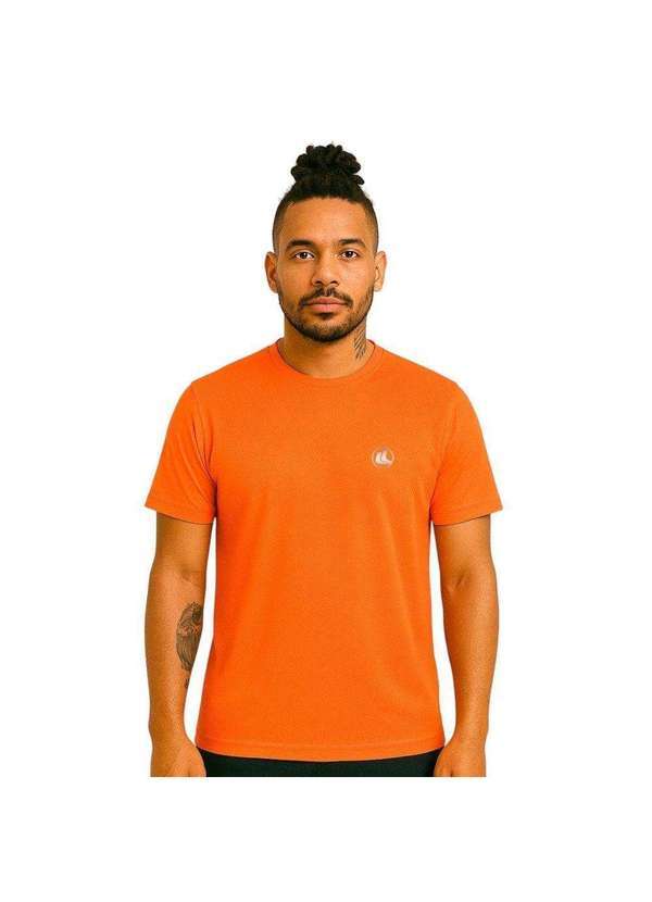 Vista 2 Camisa Esporte Legal Solutio Uv45 Masculina Laranja Esporte Legal