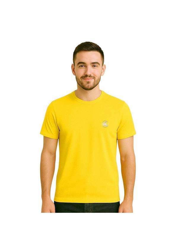 Vista 2 Camisa Esporte Legal Solutio Uv45 Masculina Amarelo Esporte Legal