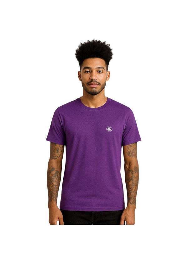 Vista 2 Camisa Esporte Legal Solutio Uv45 Masculina Roxo Esporte Legal