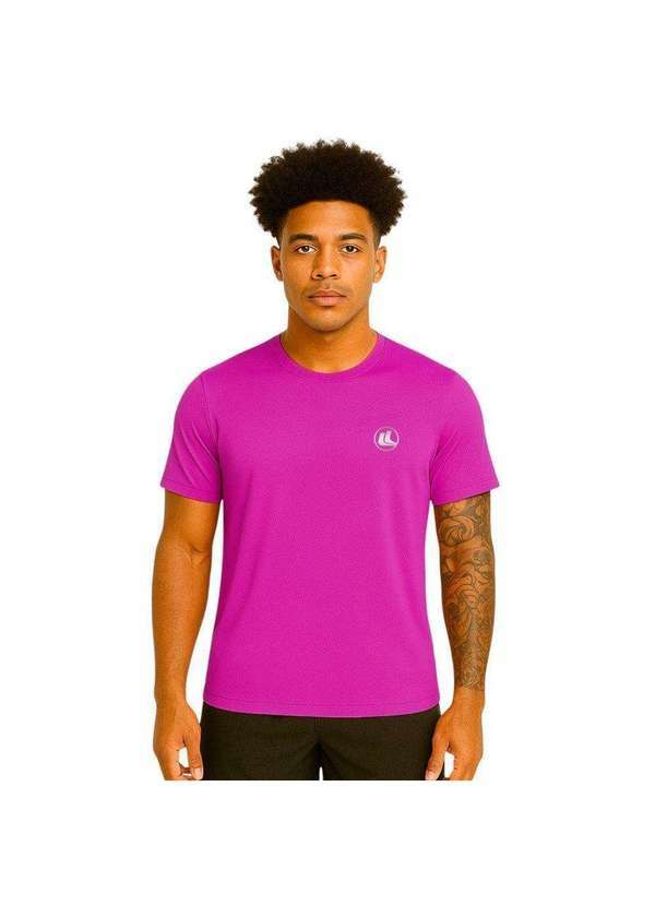 Vista 2 Camisa Esporte Legal Solutio Uv45 Masculina Rosa Esporte Legal