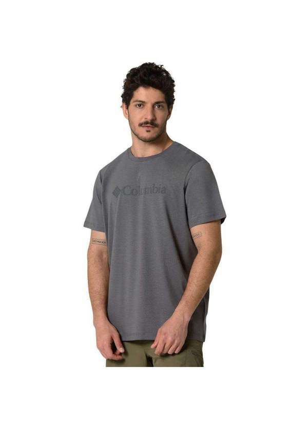 Vista 2 Camiseta Columbia Basic Logo Ii Branded Masculina Cinza Columbia
