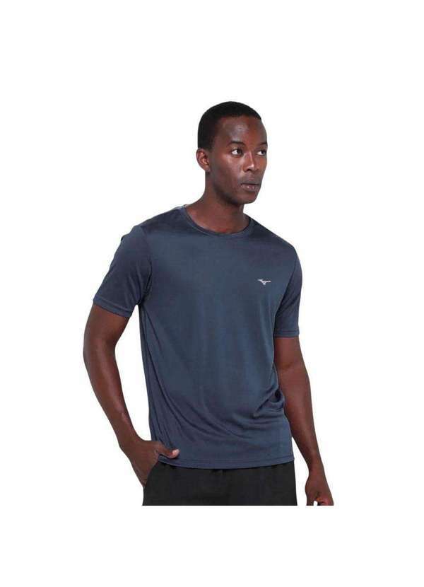 Vista 2 Camiseta Mizuno Run Spark 2 Masculina Azul Mizuno