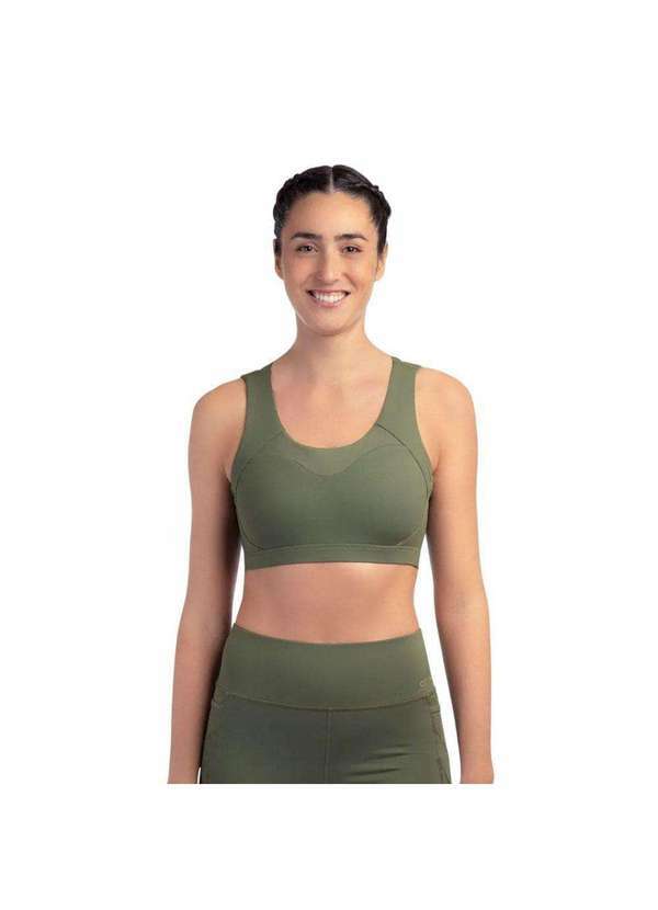 Vista 2 Top Olympikus Funcional Feminino Verde OLYMPIKUS