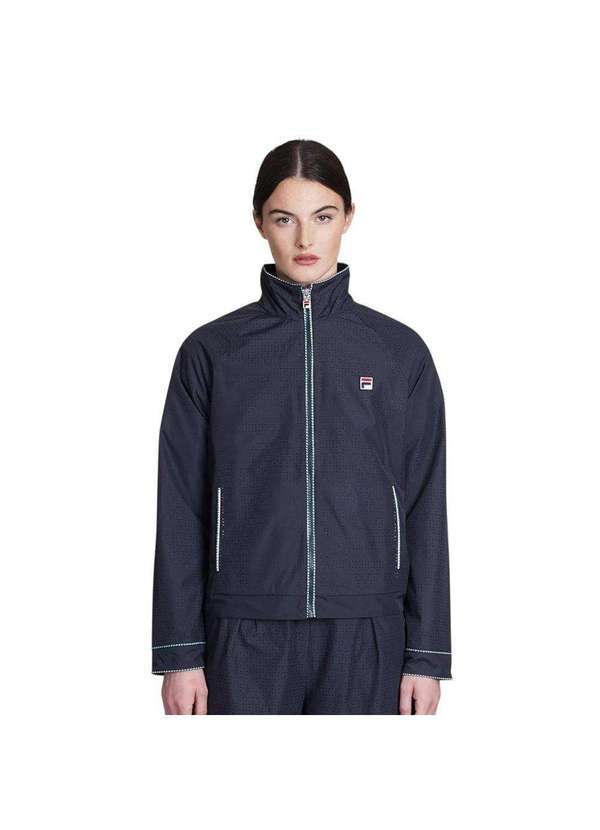 Vista 2 Jaqueta Fila Perforated Woven Feminina Azul Fila