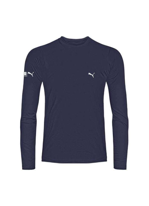 Vista 2 Camisa Térmica Puma Uv50 Manga Longa Masculina Cinza Puma