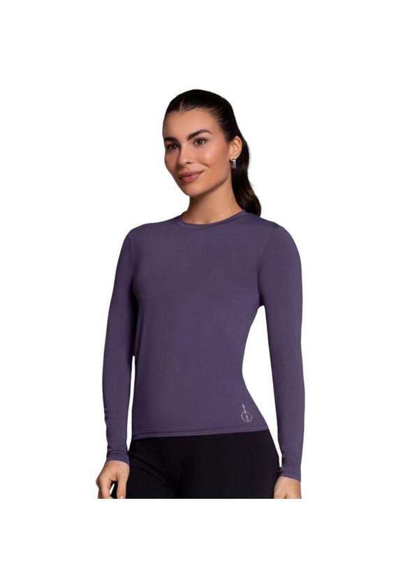 Vista 2 Camisa Térmica Selene Proteção Uv Feminina Roxo SELENE