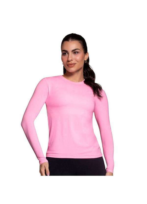 Vista 2 Camisa Térmica Selene Proteção Uv Feminina Rosa SELENE