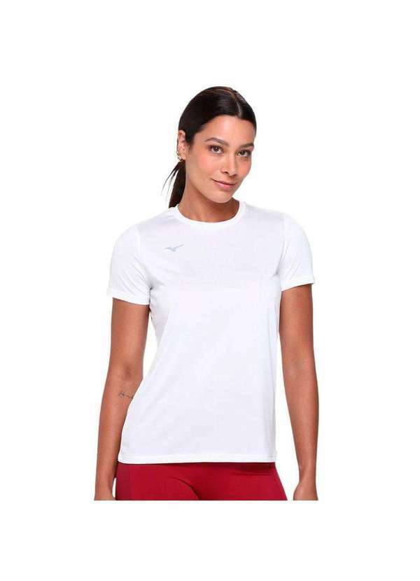 Vista 2 Camiseta Mizuno Energy 2.0 Feminina Branco Mizuno