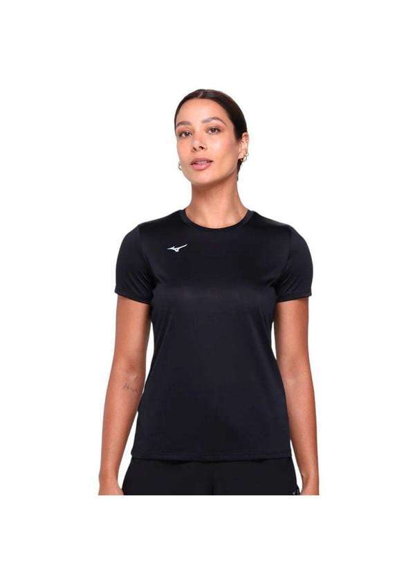 Vista 2 Camiseta Mizuno Energy 2.0 Feminina Preto Mizuno