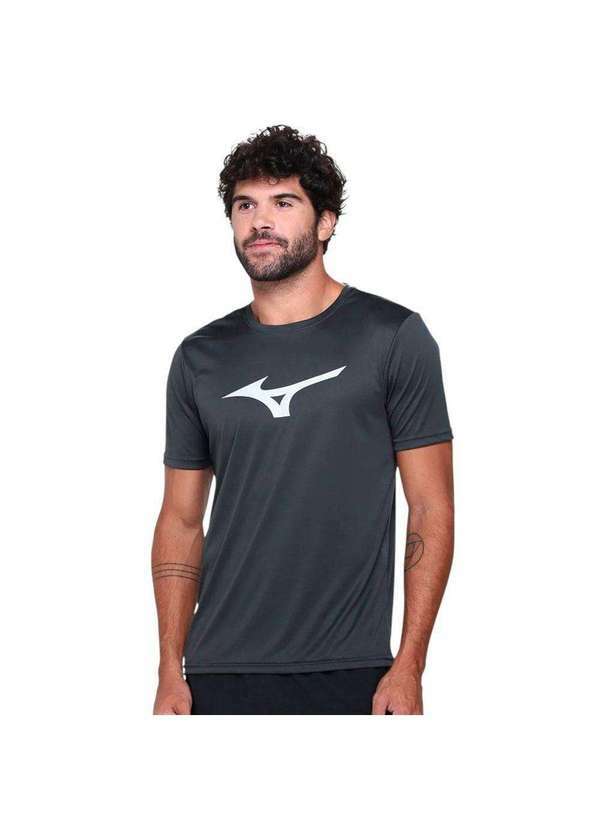 Vista 2 Camiseta Mizuno Run Spark Masculina Cinza Mizuno