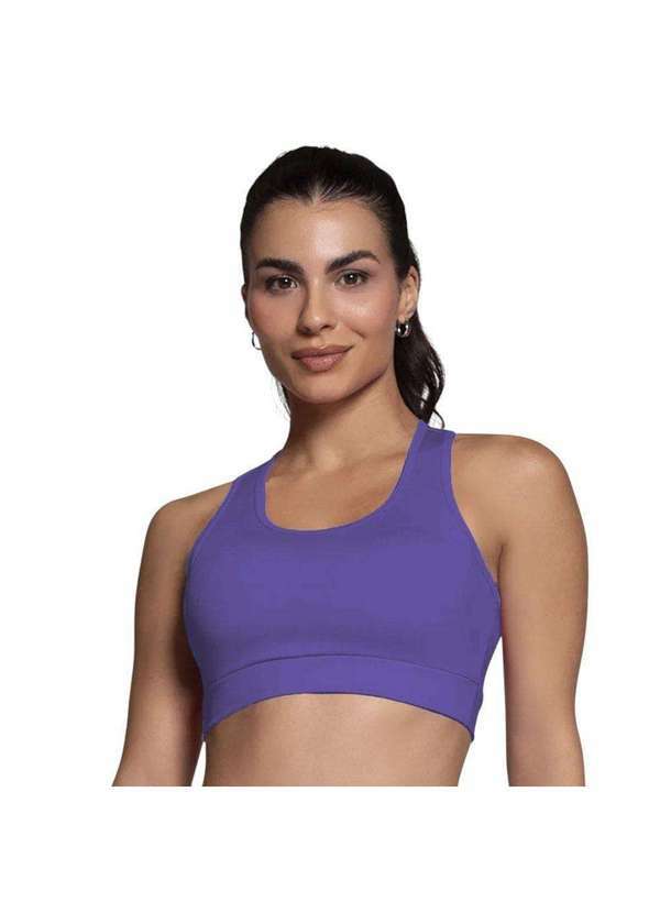 Vista 2 Top Selene com Bojo Feminino Roxo SELENE