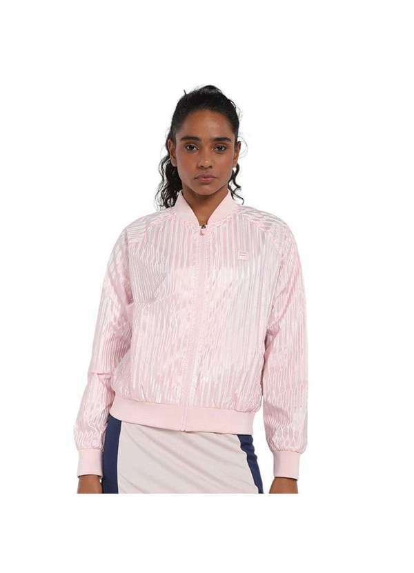 Vista 2 Jaqueta Fila Goffer Feminina Rosa Fila