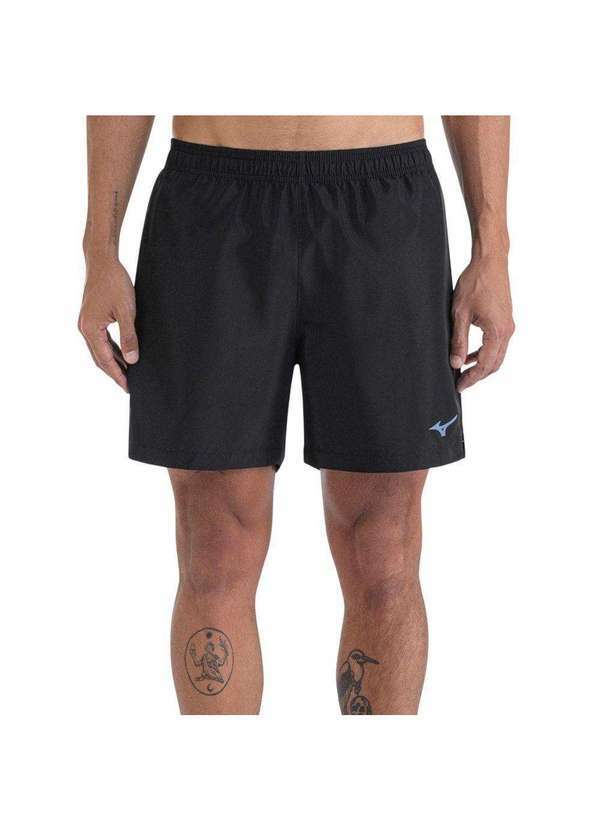 Vista 2 Bermuda Mizuno Run Easy 5 Masculina Preto Mizuno