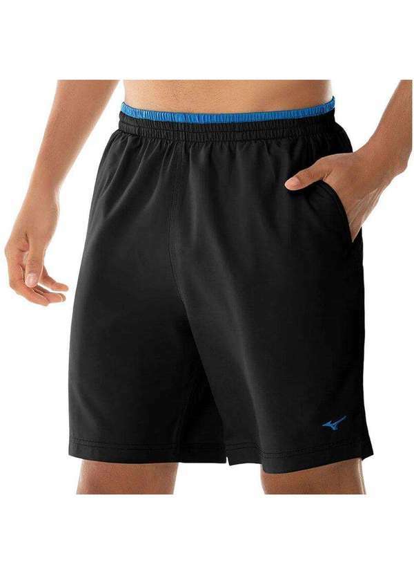 Vista 2 Bermuda Mizuno Tennis Master 7 Masculina Preto Mizuno
