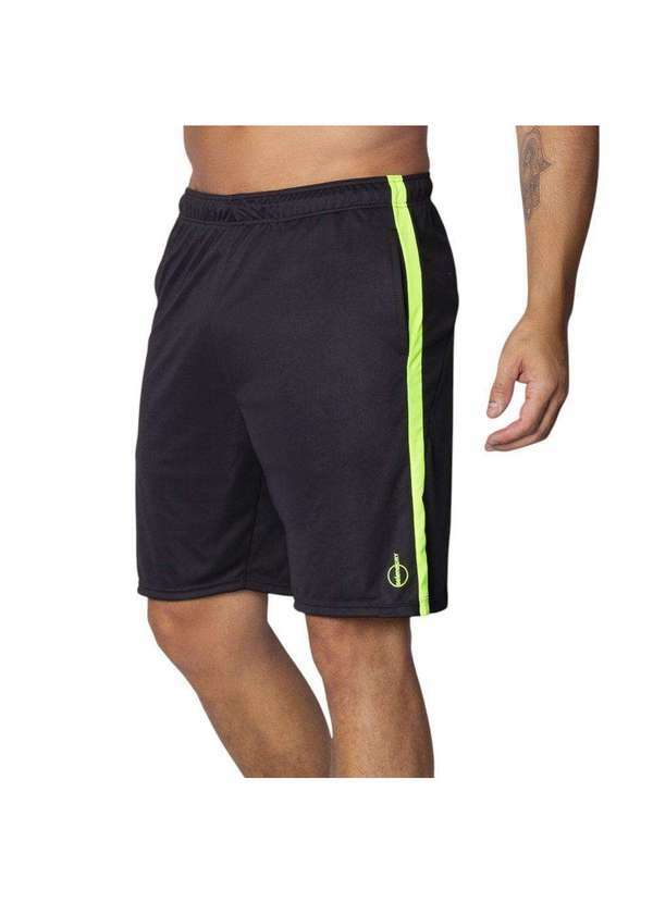 Vista 2 Bermuda Selene Dry Sport Masculina Preto SELENE