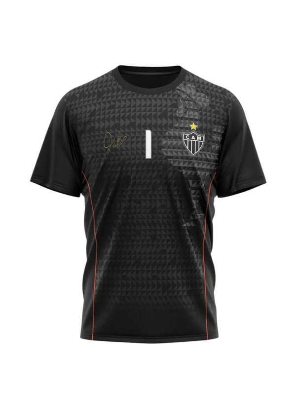 Vista 2 Camisa Braziline Atlético Mineiro One Masculino Preto braziline