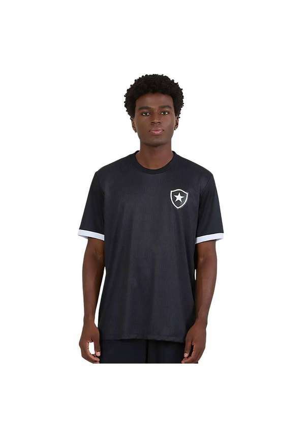 Vista 2 Camisa Braziline Botafogo Renascer Masculina Preto braziline