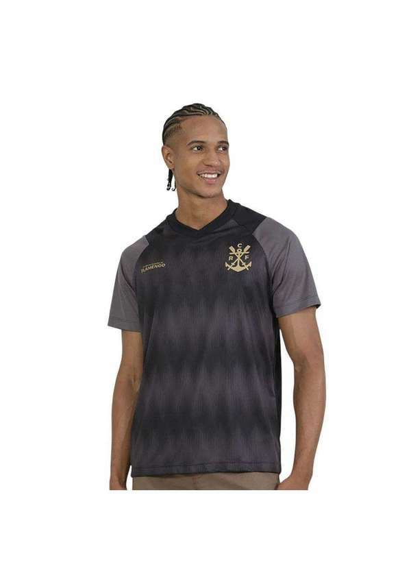 Vista 2 Camisa Braziline Flamengo Energia Masculina Preto braziline