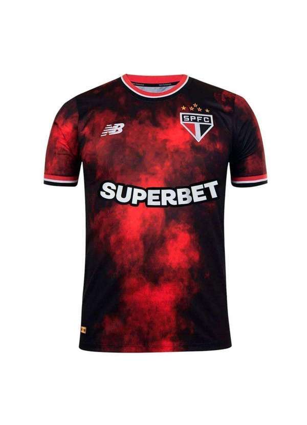 Vista 2 Camisa New Balance São Paulo Iii Torcedor 2024/25 Masculina Preto New Balance