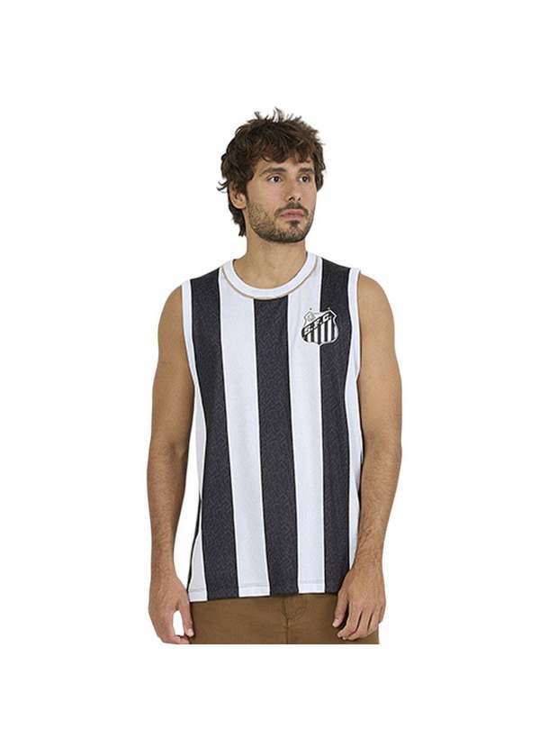 Vista 2 Regata Braziline Santos Presença Masculino Preto braziline
