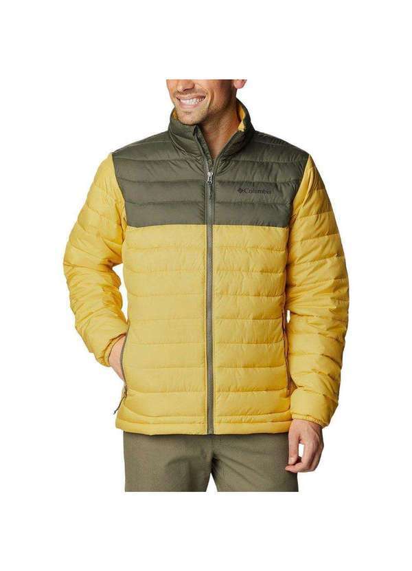 Vista 2 Jaqueta Columbia Powder Lite Masculina Amarelo Columbia