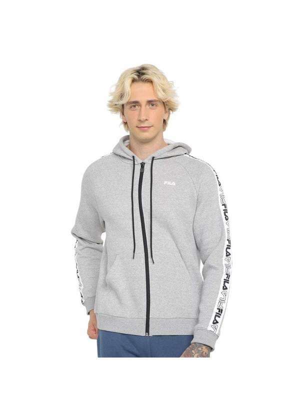 Vista 2 Jaqueta Fila Basic Tape Masculina Cinza Fila