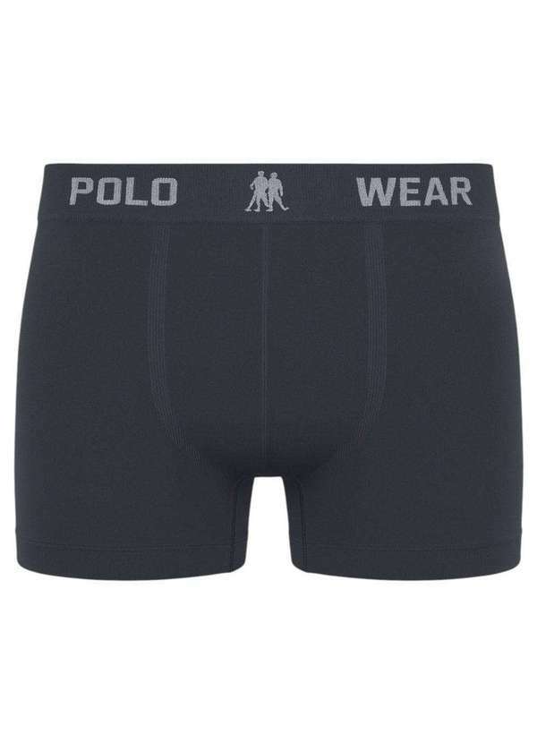 Vista 2 Cueca Boxer Polo Wear Masculina Cinza Polo Wear