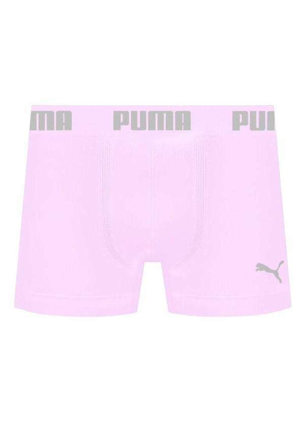 Vista 2 Cueca Puma Boxer sem Costura Masculina Rosa Puma