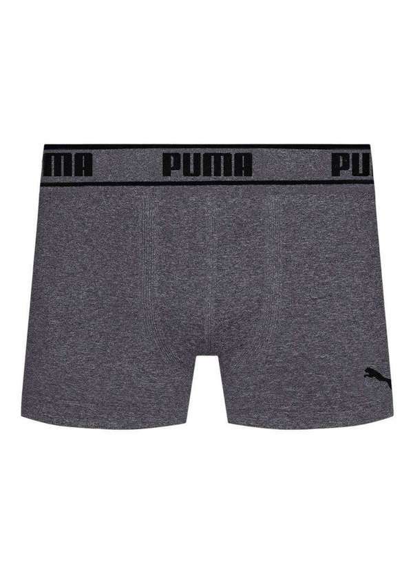 Vista 2 Cueca Puma Boxer sem Costura Masculina Preto Puma